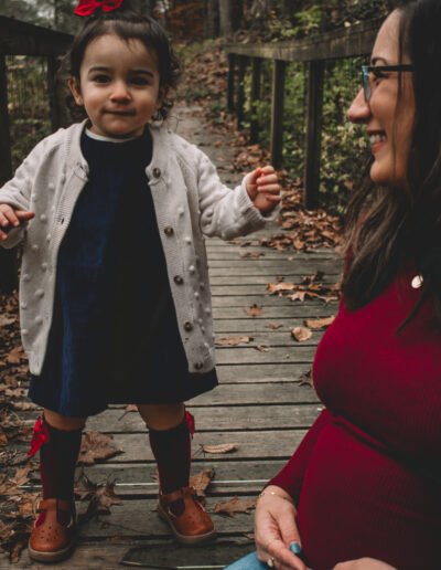 Child on bridge